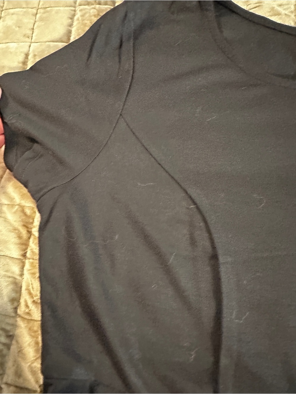 Black Women's Short Sleeve Peplum Top - Torrid - Picture 3 of 5
